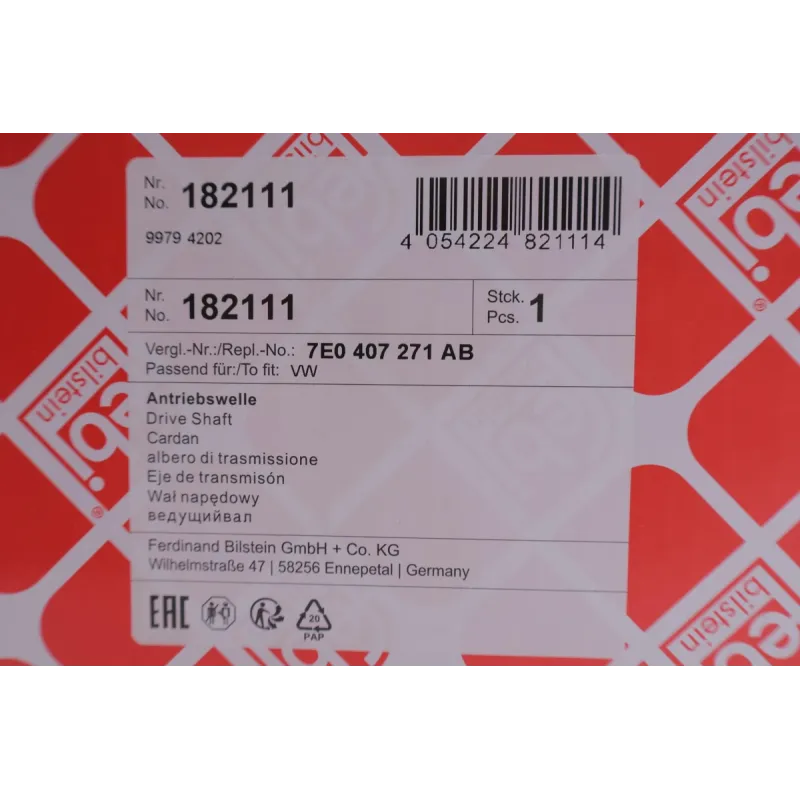 Піввісь (передня) VW T5/T6 2.0 BiTDI 09- (L) (37x38x638)