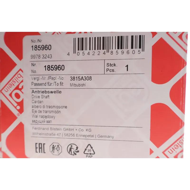 Піввісь (передня) (R) Mitsubishi L200 2.5 DI-D 05- (30z/486mm)