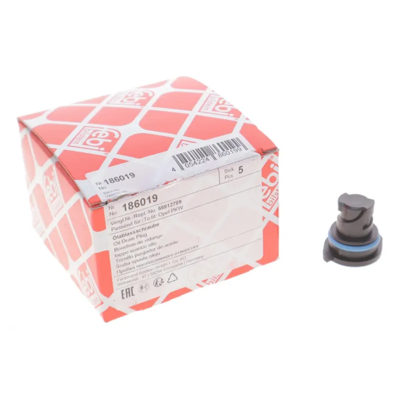 Болт зливу оливи FEBI BILSTEIN 186019 з ущільнювальним кільцем для Opel D15DVC/D15DVH/F15DVC/F15DVH, 29 мм