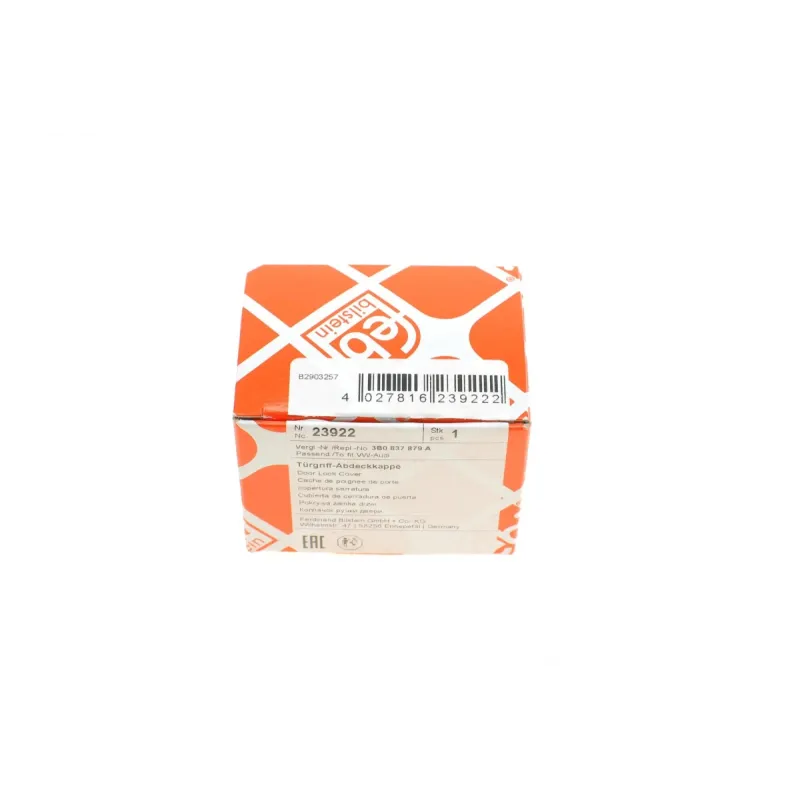 Ковпачок ручки дверей FEBI BILSTEIN 23922 передній для Skoda Roomster, VW Polo, Passat, Golf