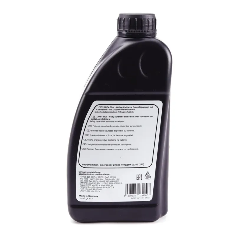 Рідина гальмівна DOT4 Plus FEBI BILSTEIN 23930 (1л) для Abarth 124 Spider, Alfa Romeo 147, Acura MDX