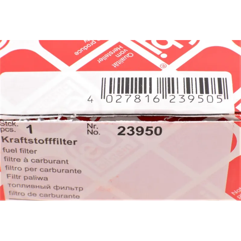 Фільтр паливний FEBI BILSTEIN 23950 для BMW 3 (E46) 330d, 5 (E39) 530d, X5 (E53) 3.0d, 180 мм