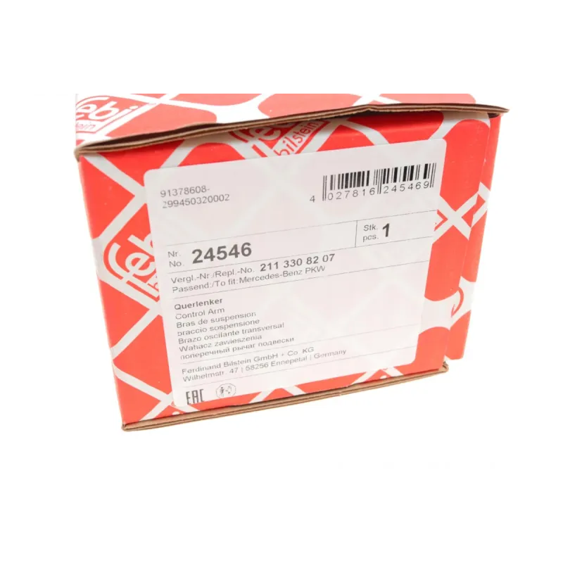 Важіль підвіски задній FEBI BILSTEIN 24546 для Mercedes-Benz E-Class W211/S211, CLS C219 (2.839 кг, 231 мм)