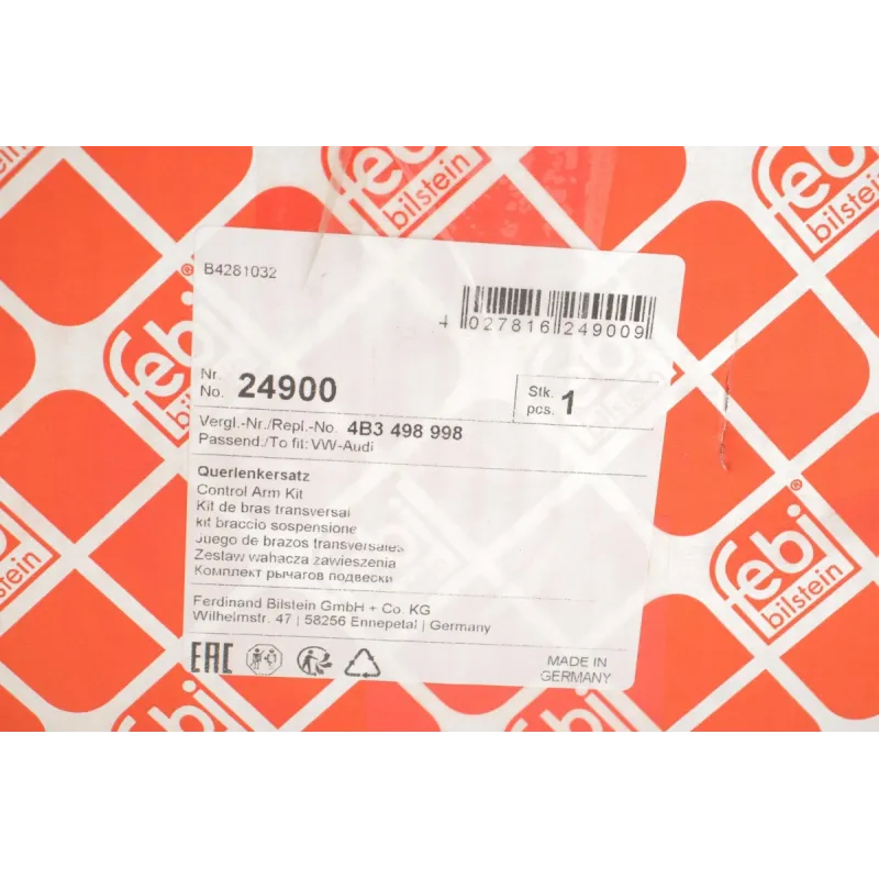 Комплект важелів підвіски (передньої) Audi A4 94-00/A6 97-05/VW Passat B5 00-05 (тонкий палец/повний)