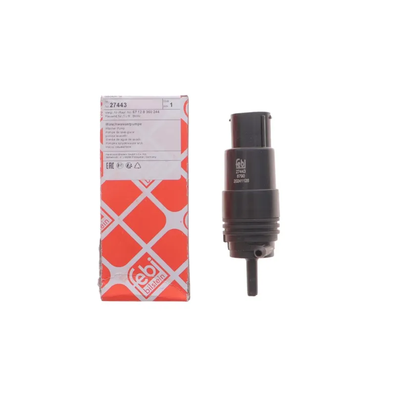 Насос омивача скла FEBI BILSTEIN 27443 для BMW 5 (E39) 7 (E38) 1995-2003, 12В
