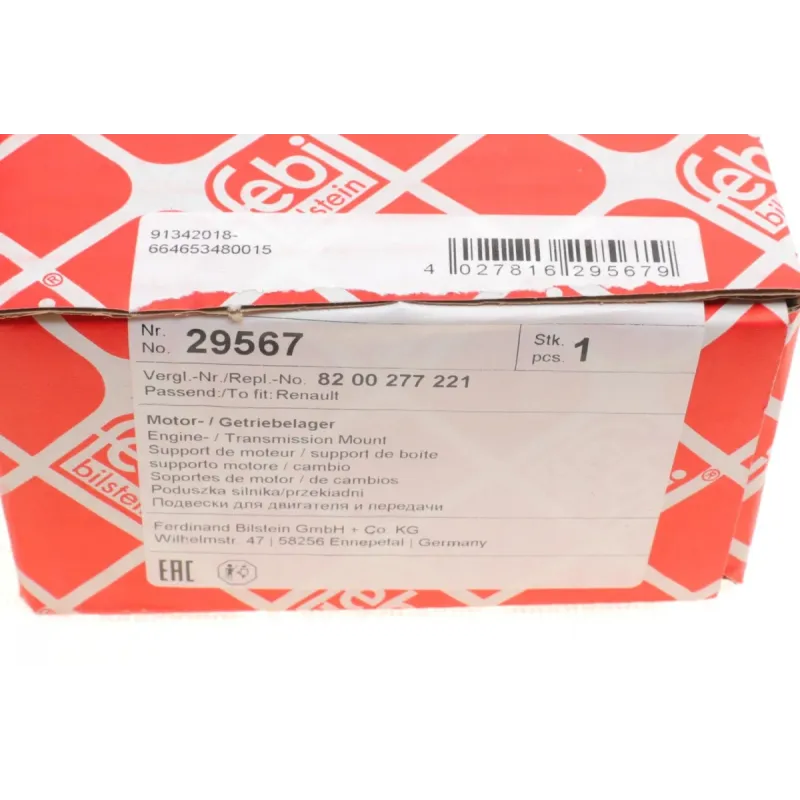 Подушка двигуна задня FEBI BILSTEIN 29567 для Renault Megane II/Scenic II 2.0dCi 2005-2009