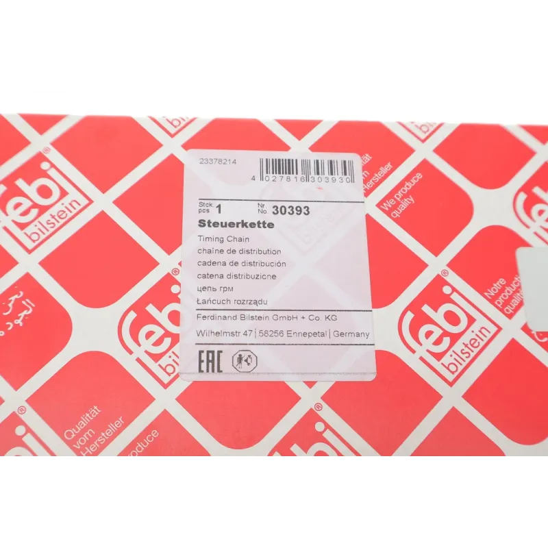 Комплект ланцюга ГРМ FEBI BILSTEIN 30393 для Mercedes-Benz C-Class W203/W204, E-Class W211/W212, SLK R171/R172, 106 ланок