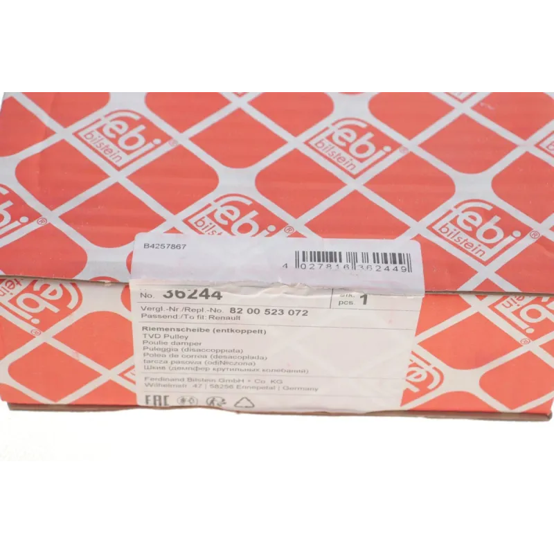 Шків колінвалу Renault Megane/Scenic 1.9dCI 01- (7PK)