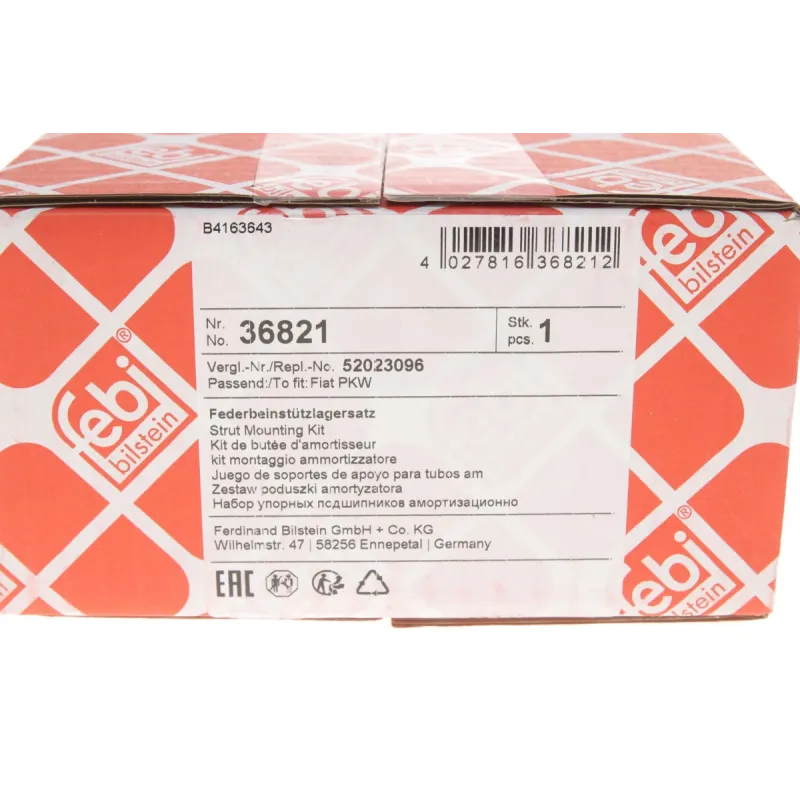 Подушка амортизатора переднього ліва FEBI BILSTEIN 36821 для Citroen Nemo, Fiat Fiorino, Peugeot Bipper