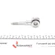 Тяга стабілізатора FEBI BILSTEIN 36829 передньої осі праворуч для Fiat Tipo/Lancia Dedra 1987-2005 (L=100mm)