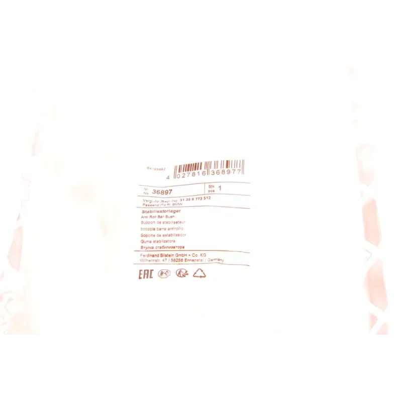 Втулка стабілізатора переднього FEBI BILSTEIN 36897 для BMW 3 (E90) 2005-2011, d=26.2мм