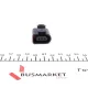 Роз'єм електричний FEBI BILSTEIN 37915 для Volkswagen Jetta 2010-, 3 контакти, чорний
