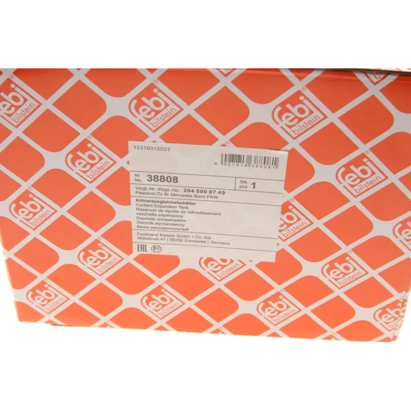 Бачок розширювальний FEBI BILSTEIN 38808 з датчиком для Mercedes-Benz C-Class W204/S204 2007-