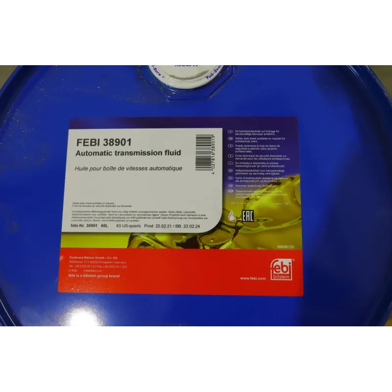 Олива ATF FEBI BILSTEIN 38901 для Mercedes-Benz C-Class W202/W203, Chrysler Crossfire, 60л