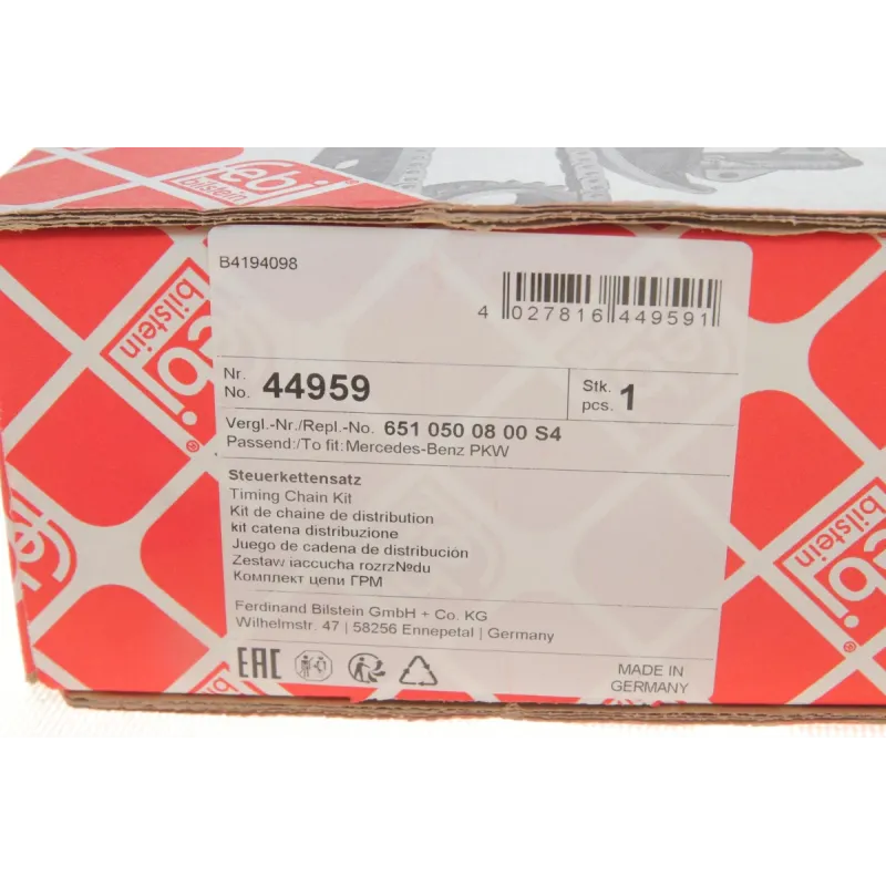 Комплект ланцюга ГРМ FEBI BILSTEIN 44959 для Mercedes-Benz Sprinter 2.2CDI OM651 2009-