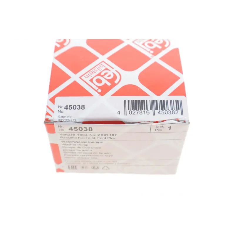 Насос омивача скла FEBI BILSTEIN 45038 для Ford Focus III, Transit, Tourneo Courier 12V