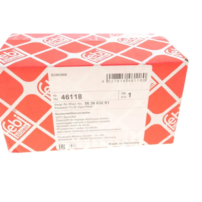 Шестерня розподільного валу FEBI BILSTEIN 46118 для Opel Astra H, Chevrolet Cruze, Alfa Romeo 159