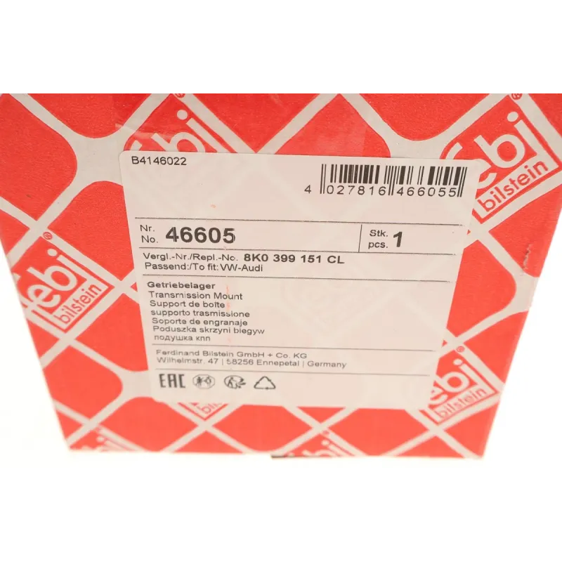 Подушка АКПП FEBI BILSTEIN 46605 задня для Audi A4 B8, A5, Q5 2.0 TDI