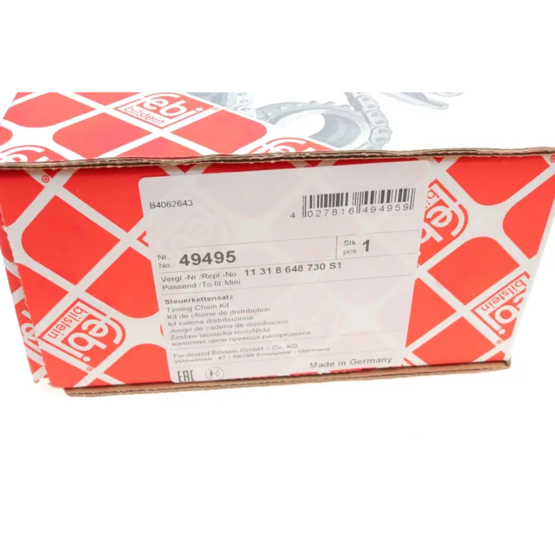 Комплект ланцюга ГРМ FEBI BILSTEIN 49495 для Mini One 3 1.2 14- (B38) 116 ланок, крок 8 мм