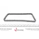 Комплект ланцюга ГРМ FEBI BILSTEIN 49550 для Audi A3, VW Golf 1.8-2.0TFSI 2004-2015 (96 ланок, 6.35 мм)