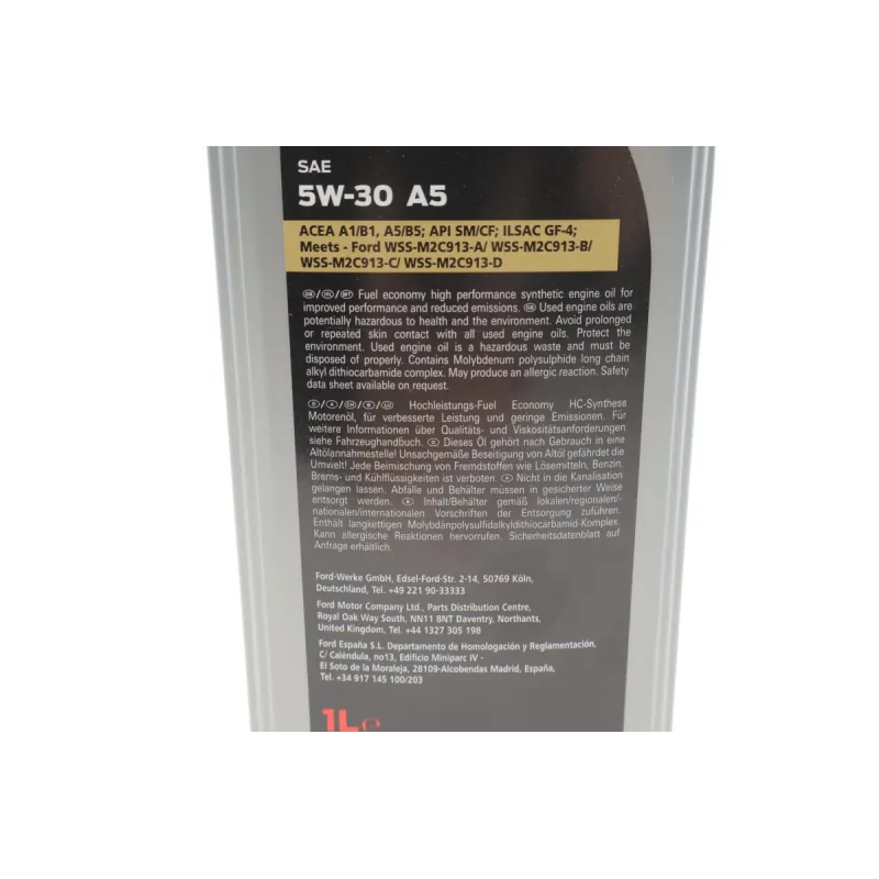 Олива 5W30 Ford Motorcraft A5 (1L)  (15CF53 Ford )