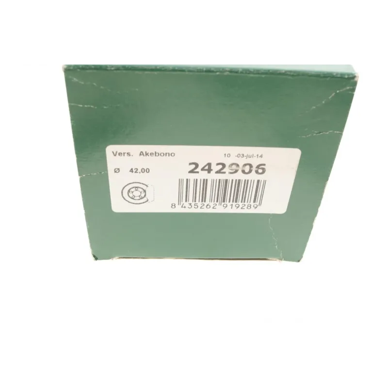 Ремкомплект супорта (переднього) Mitsubishi Galant 87-92 (d=42mm) (+2 поршня) (Akebono)