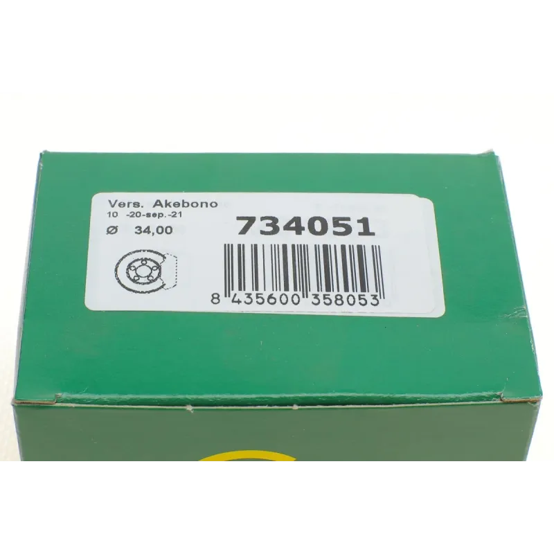Ремкомплект супорта (заднього) Honda Accord VI 98-03 (d=34mm) (+поршень/направляюча)(Akebono)