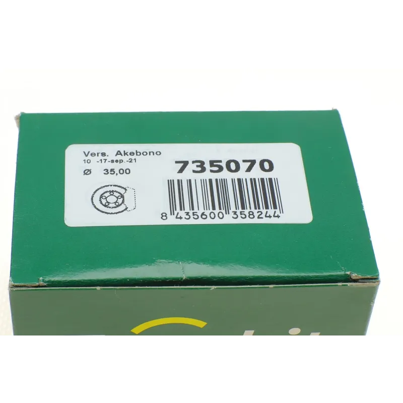 Ремкомплект заднього супорта FRENKIT 735070 (Akebono, d=35mm) для Nissan Qashqai/X-Trail