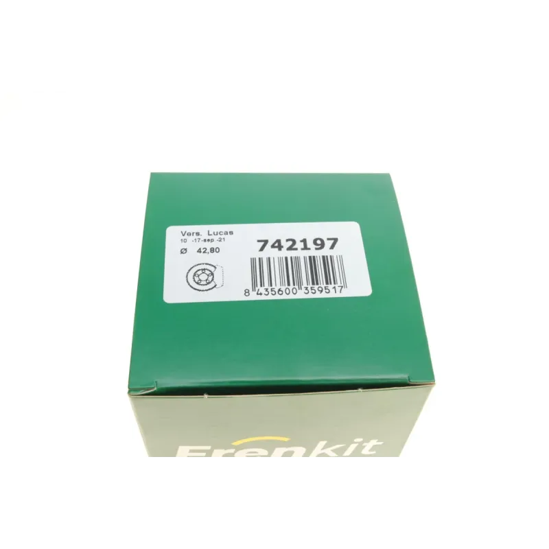 Ремкомплект заднього супорта FRENKIT 742197 для Audi 100/A6 C4 (d=43мм) (+поршень/направляюча)