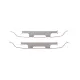Планка супорта (переднього) прижимна (к-кт) VW Passat/Golf IV/Audi A8 99-10 (Ate)