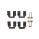Планка супорта (заднього) прижимна (к-кт) VW T4 90-03 (Lucas) (з датчиком витрати колодок)