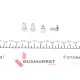 Планка супорта прижимна FRENKIT 901687 задня вісь для Mercedes-Benz Sprinter, T2/LN1