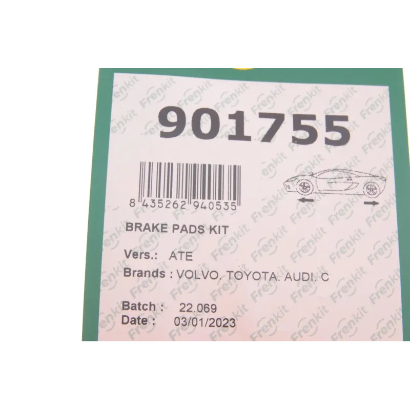 Планка супорта (заднього) прижимна (к-кт) MB C-class (W204)/Renault Laguna II/III 1.6-3.0dCi 01-
