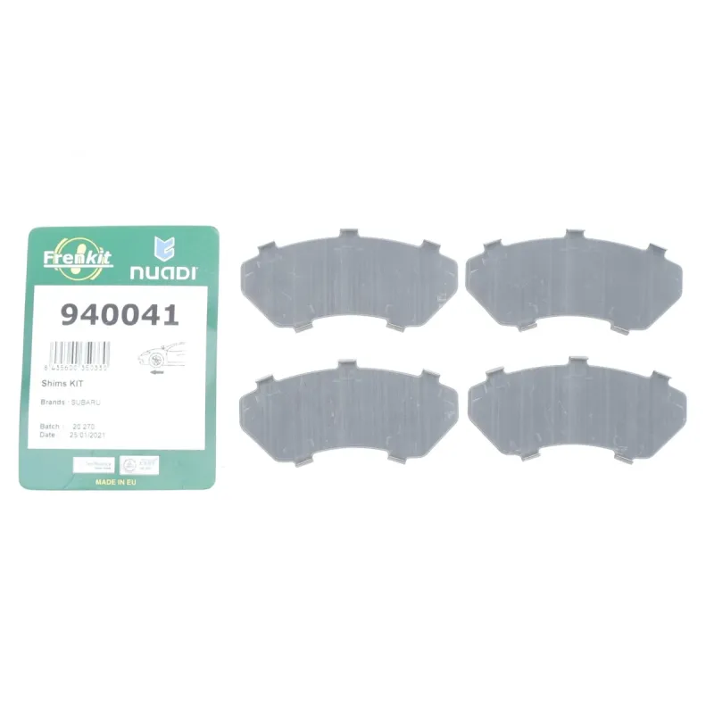 Комплект протискрипних пластин FRENKIT 940041 передній для Subaru Impreza 1992-2009