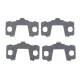Комплект протискрипних пластин (задніх) Citroen C4/Peugeot 4008 12-/Mitsubishi Outlander 06- (Eurorepar/Motaqui)