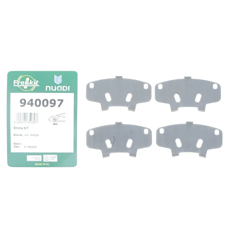 Комплект протискрипних пластин FRENKIT 940097 передній для Kia Rio, Mazda 626 IV