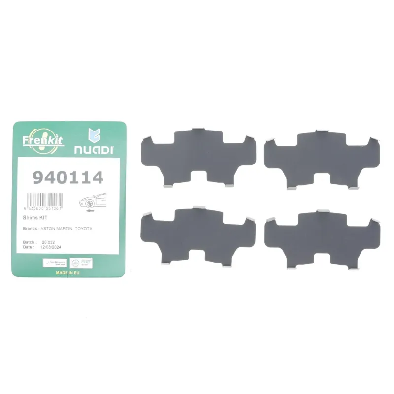 Комплект протискрипних пластин (передніх) Toyota Corolla 01-08/Prius 03-09/Yaris 99-05
