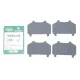 Комплект протискрипних пластин (передніх) VW Touareg 02-18/Land Rover Range Rover 02-13