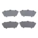 Комплект протискрипних пластин (задніх) Subaru Impreza 99-/Forester 02-12/Saab 9-2X 04-06 (Akebono)