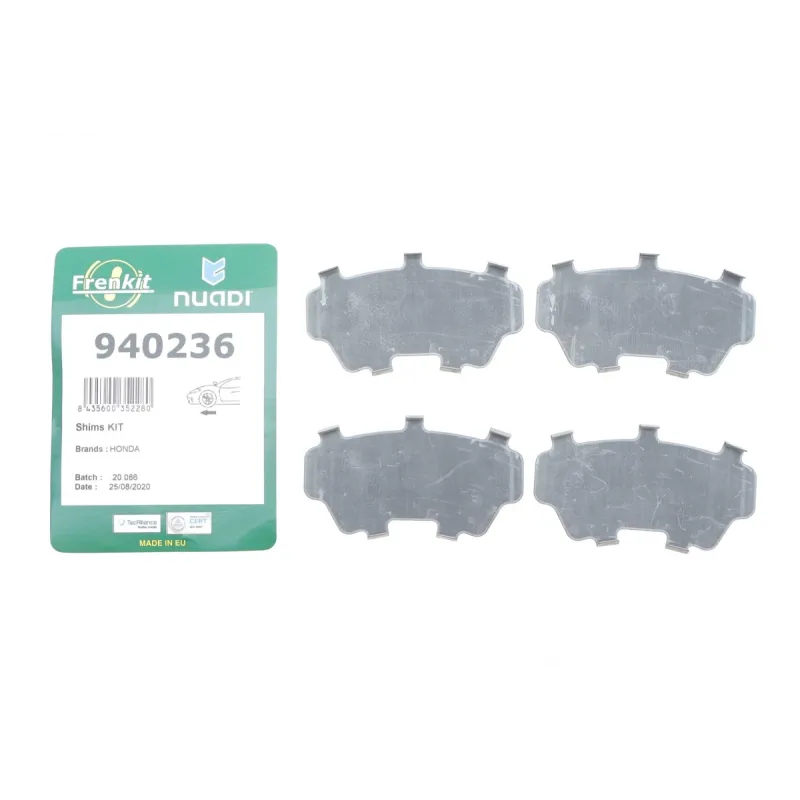 Комплект протискрипних пластин передніх FRENKIT 940236 для Honda Civic EG/EH 1991-1995, Jazz GD 2002-2008