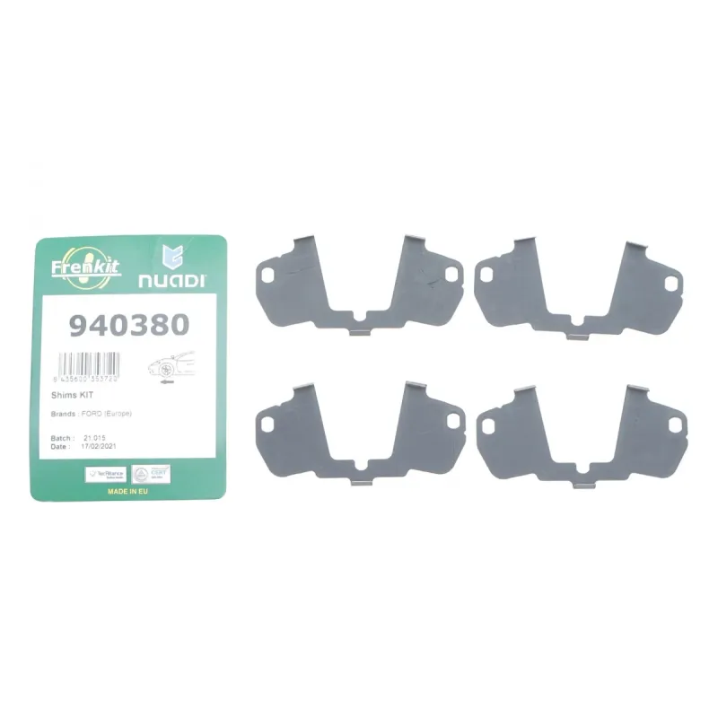 Комплект протискрипних пластин FRENKIT 940380 передній для Ford Focus 1.4-2.0 1998-2004