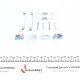 Комплект пружинок колодок ручника Hyundai Santa Fe 06-