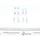 Комплект пружинок колодок ручника VW LT 46/MB Sprinter 412 95- (170x40) (Ate)
