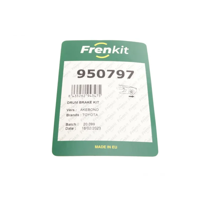 Комплект пружинок колодок ручника FRENKIT 950797 для Toyota Corolla E11 1997-2002, задній міст