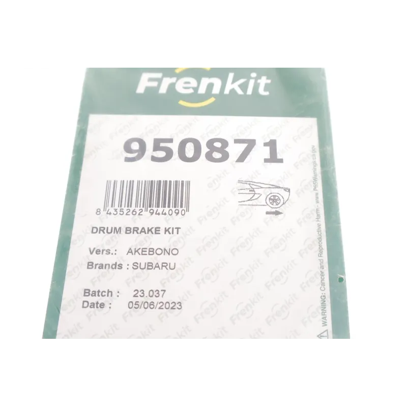 Комплект пружинок колодок ручника FRENKIT 950871 для Subaru Forester/Impreza (Akebono)