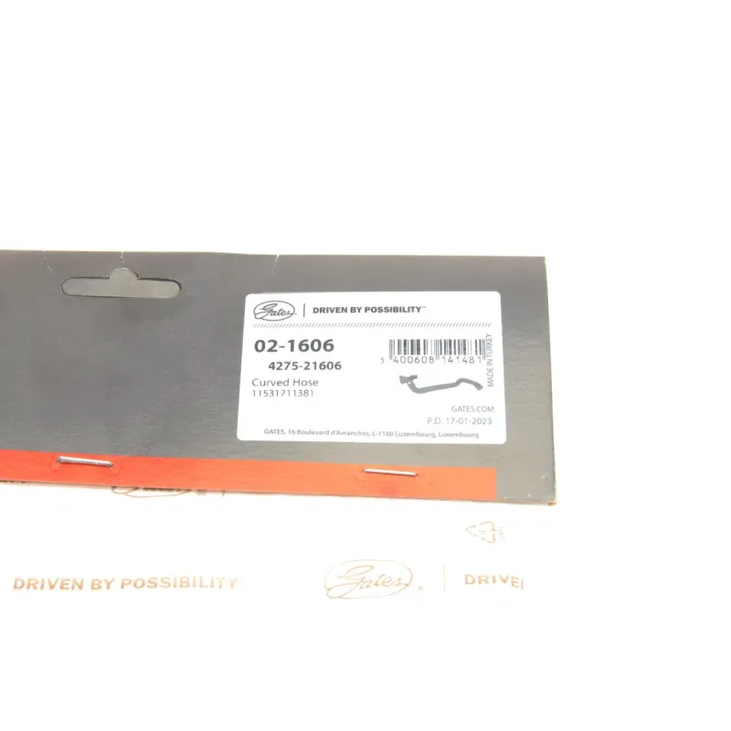 Патрубок радіатора GATES 02-1606 для BMW 5 (E39) 540i 1996-2003, 12/22 мм