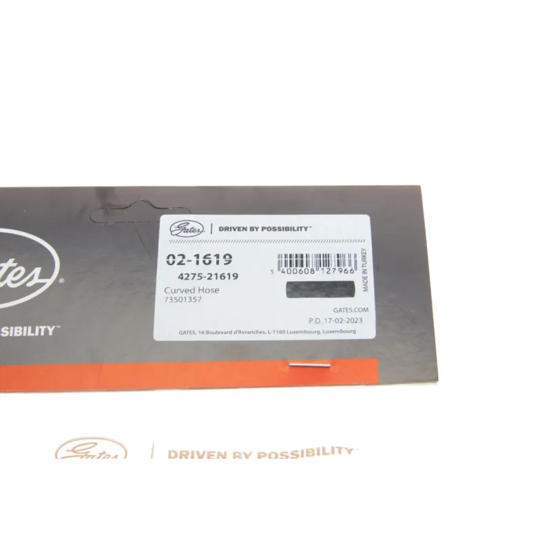 Патрубок системи охолодження GATES 02-1619 для Citroen Nemo, Fiat Doblo 1.3 D 2003-2010, 15 мм