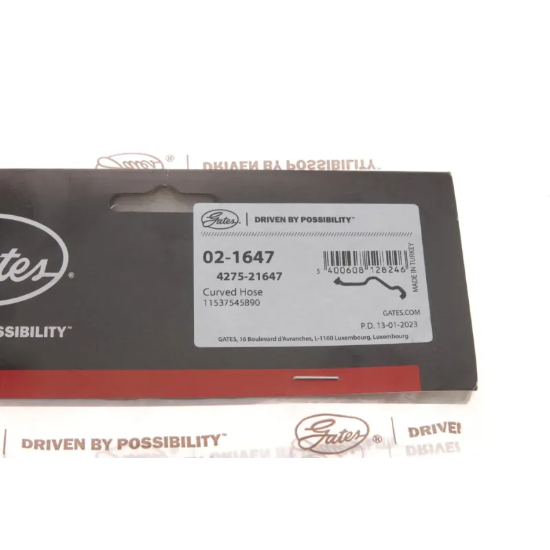 Патрубок радіатора GATES 02-1647 для BMW 3 (E90/E91/E92/E93) 2.5/3.0 2004-2013, 25 мм