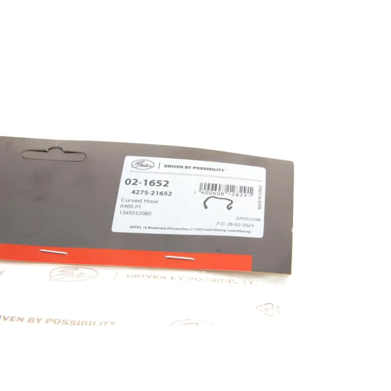 Патрубок пічки GATES 02-1652 для Citroen Jumper, Peugeot Boxer 2.2 HDi 2006-, 14 мм