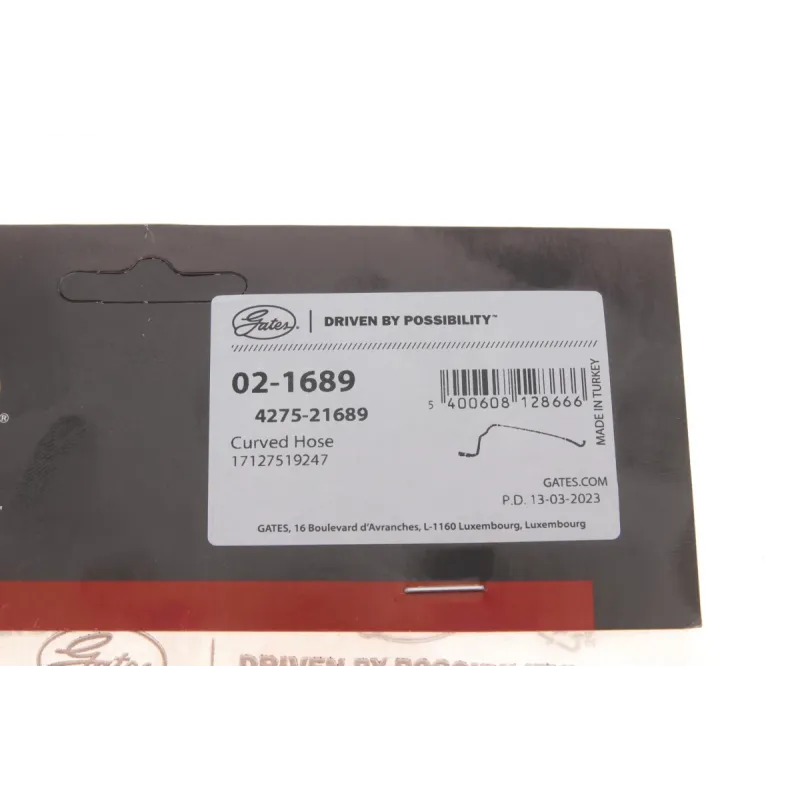 Патрубок радіатора верхній GATES 02-1689 для BMW 5 (E60) 530i 2003-2010, 13мм